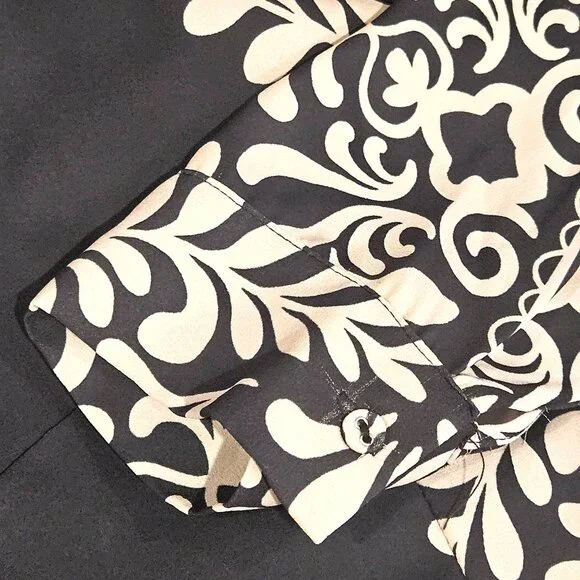 Elie Tahari M/M Womens Long Sleeve Black & White Dress - Picture 7 of 11